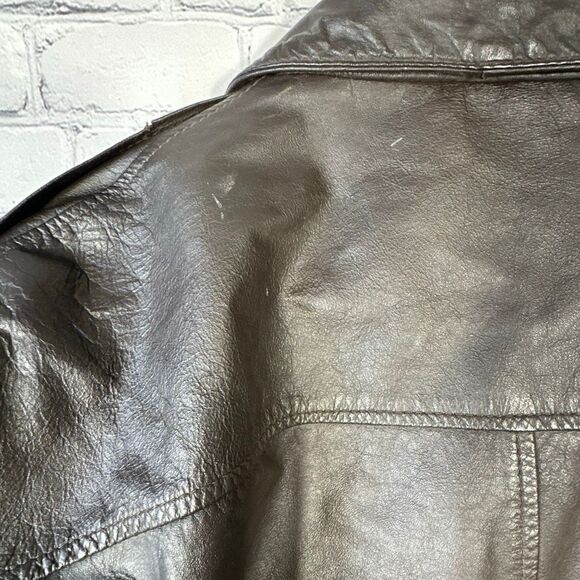 1991 American Born Army Air Force Type A-2 Leather Flight Jacket - Picture 10 of 16